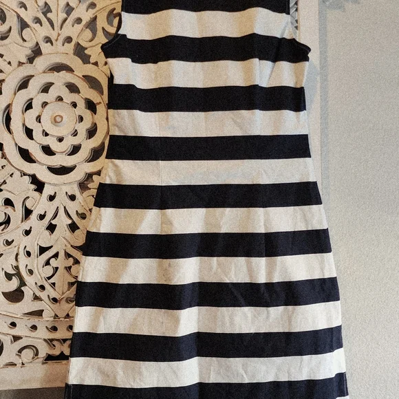 Sail to Sable Navy & White Sheath Mini Dress Sleeveless Nwot Sz XS - Picture 9 of 11